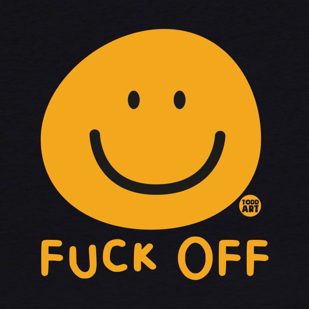 FUCK OFF SMILEY by toddgoldmanart